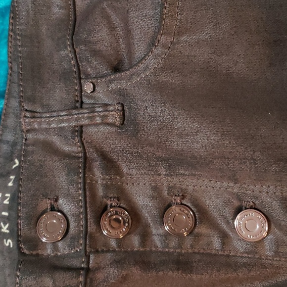 White House Black Market 59% Modal Chocolate Button-fly Slacks - #59-T💛 - Picture 4 of 9